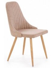 Krzesło tapicerowane Isent - beżowe w sklepie Edinos.pl