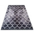 Czarny prostokątny dywan we wzory Herold
