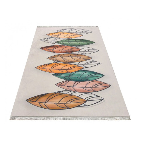Kolorowy dywan z motywem liści Necter