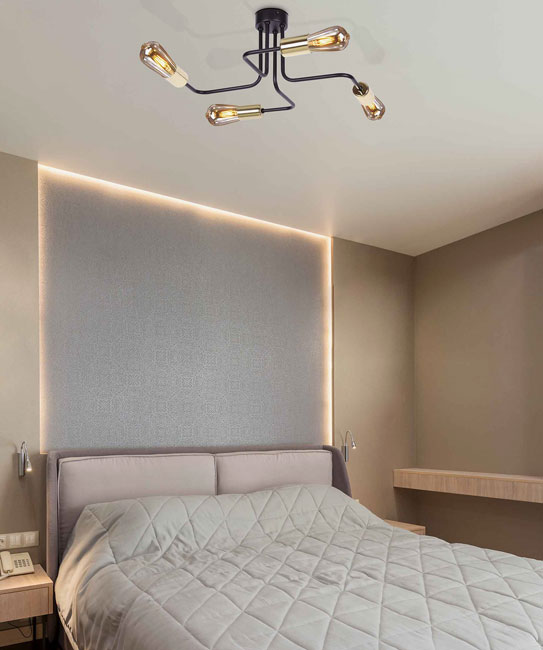 Nowoczesna lampa sufitowa metalowa S828-Otrava