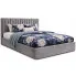 Welurowe łóżko z pojemnikiem na pościel 180x200 30 kolorów - Caper 