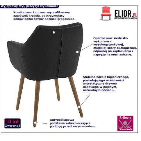 Fotografia Fotel muszelka Elpro 2X- czarny z kategorii Fotele wypoczynkowe