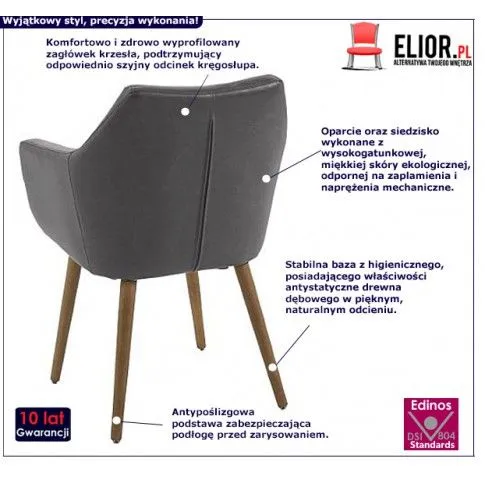 Fotografia Fotel muszelka Cali 2X- szary z kategorii Fotele wypoczynkowe