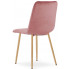rozowe aksamitne krzesla do jadalni fernando 3x