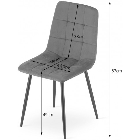 wymiary krzesla fabiola 3x