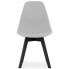 4 nowoczesne skandynawskie krzesła na drewnianej podstawie lajos 3x szary