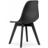 4x czarne nowoczesne krzesło kuchenne lajos 3x