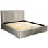 Podwójne łóżko tapicerowane z pikowanym zagłówkiem Keara 180x200 - 30 kolorów