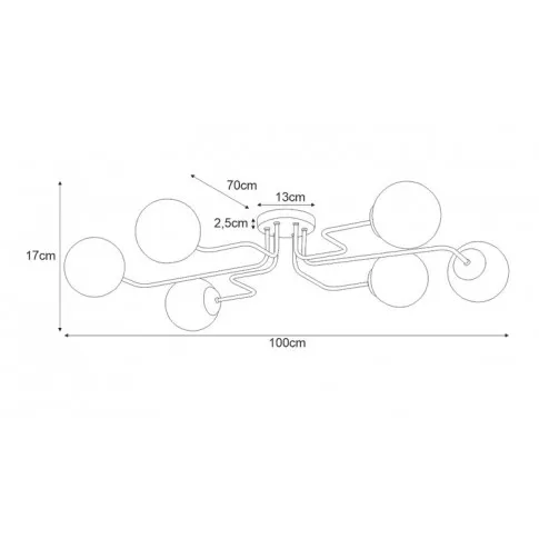 Wymiary lampy S852-Balis