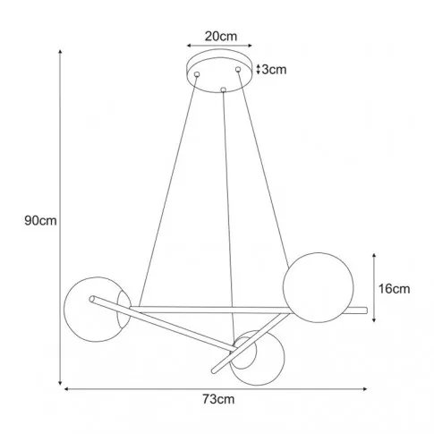 Wymiary lampy S856-Derma