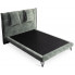 nowoczesne łóżko z zagłówkiem z poduszkami bez pojemnika edana