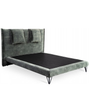 Tapicerowane łóżko z designerskimi poduszkami Edana 160x200 - 6 kolorów