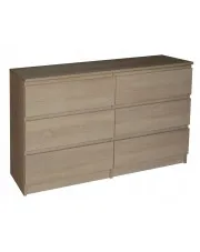 Skandynawska komoda dąb sonoma 100 cm - Daxa 3X w sklepie Edinos.pl