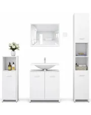 4-częściowy zestaw mebli łazienkowych - Terano 3X w sklepie Edinos.pl