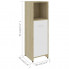 Średnia biało dębowa szafka łazienkowa 4X