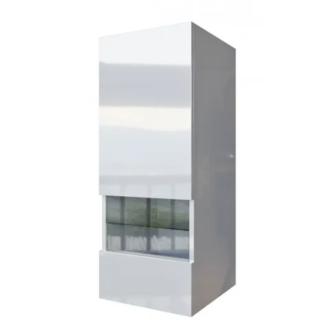 Biała szafka pionowa z meblościanki Tampa