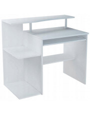 Białe biurko z nadstawką - Asha w sklepie Edinos.pl