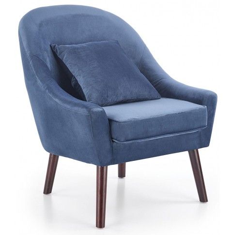 Zdjęcie produktu Wypoczynkowy fotel do salonu Rafis - niebieski.