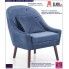 Fotografia Wypoczynkowy fotel do salonu Rafis - niebieski z kategorii Fotele młodzieżowe wypoczynkowe
