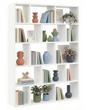 Biały skandynawski regał otwarty wiszący lub stojący - Anika w sklepie Edinos.pl