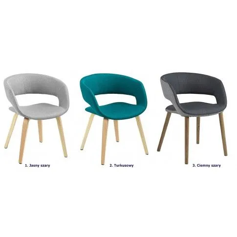 Zdjęcie krzesło skandynawskie Toles turkusowe do kawiarni | Edinos.pl
