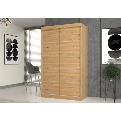 wizualizacja szafy z ozdobnymi szprosami 120 cm cetris 4x