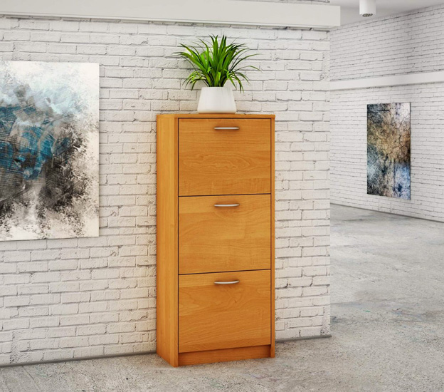 Wysoka szafka na buty Makla 4X olcha