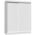 Biała garderoba z przesuwnymi drzwiami 160 cm - Cetris 6X