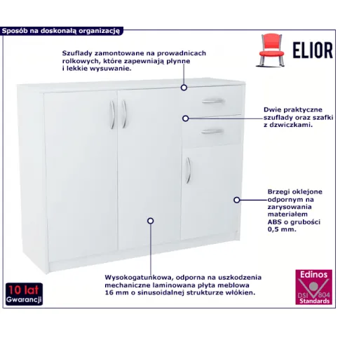 Komoda z drzwiczkami i szufladami Korfa 4x