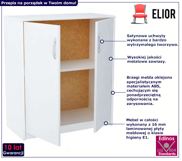 Biała komoda Basmir 2X