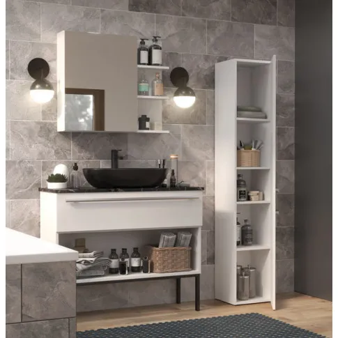 wizualizacja szafki łazienkowej merimo 4x biel polysk