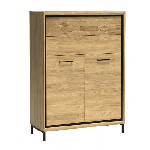 Komoda z szufladami dębowy dekor nózki Karla 8X