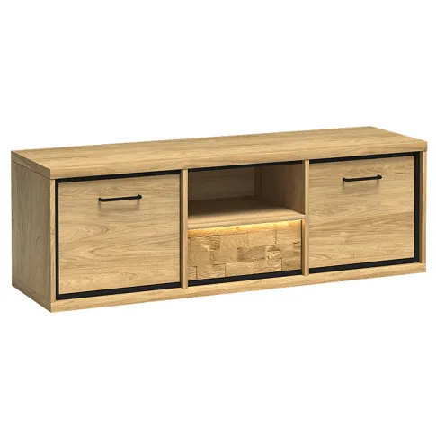 Szafka rtv dębowy dekor led Karla 14X