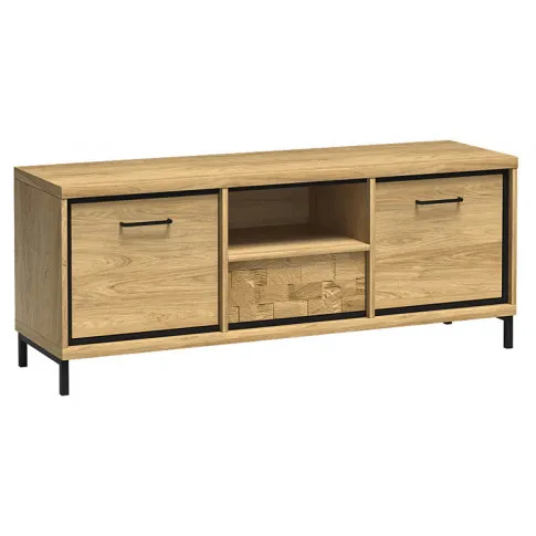 Szafka rtv dębowy dekor nóżki Karla 14X