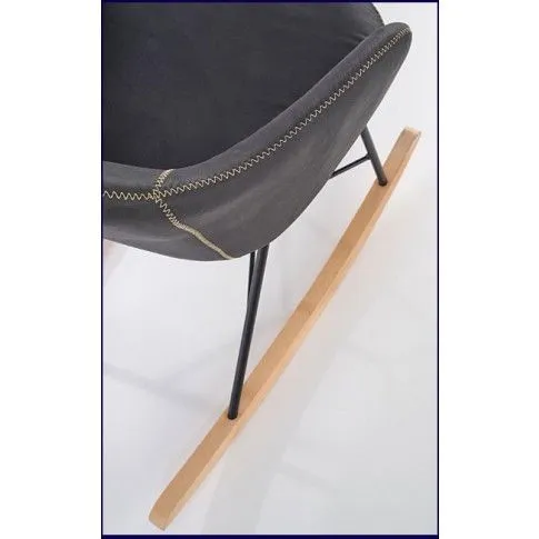 Zdjęcie szary fotel wypoczynkowy bujany Tamasa | Edinos.pl