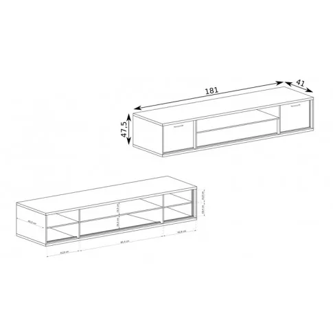 Wymiary szafki rtv Karla 15X