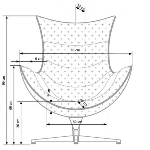 Szczegółowe zdjęcie nr 6 produktu Obrotowy fotel wypoczynkowy ze skóry ekologicznej Lavos - biały