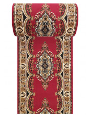 Czerwony klasyczny chodnik dywanowy na metry - Viko