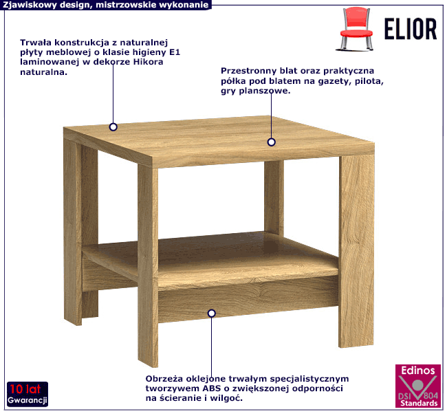 Dwupoziomowy stolik kawowy Acorus 18X