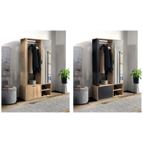 Wizualizacja aranżacji z garderobą Dover