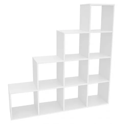 Biały minimalistyczny regał Kobar