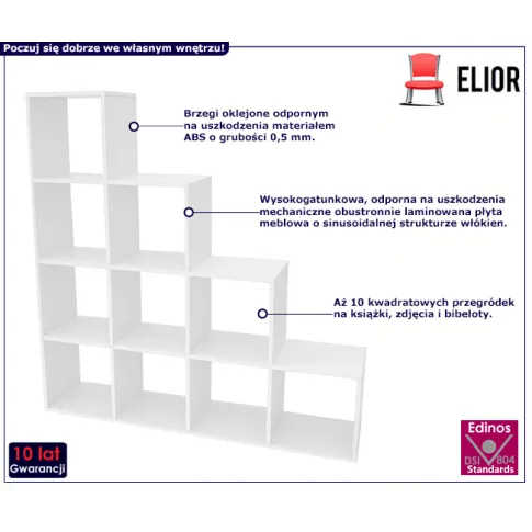 Skandynawski regał schodkowy Kobar