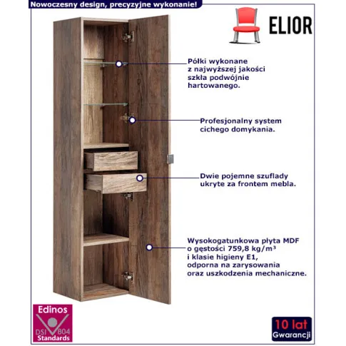 Nowoczesny słupek do łazienki Larosa 3X