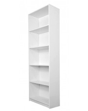 Biały minimalistyczny regał 60 cm - Lobert 5X w sklepie Edinos.pl