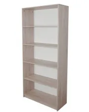 Regał biurowy dąb sonoma 80 cm - Lobert 6X w sklepie Edinos.pl