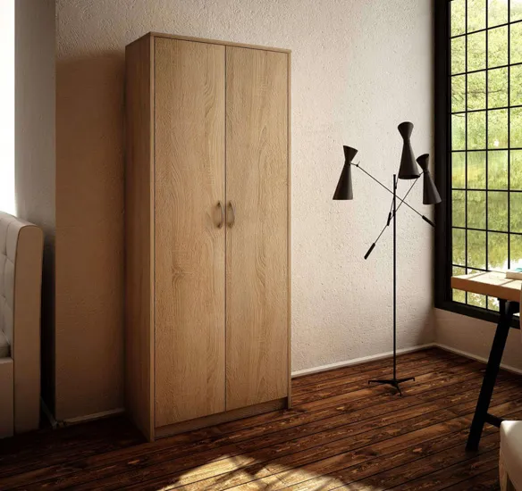 Wizualizacja regału Jomano 4X dąb sonoma