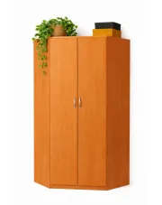 Narożna szafa z półkami olcha - Zezi w sklepie Edinos.pl