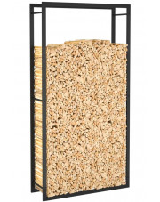 Metalowy stojak na drewno kominkowe - Erwi 6X 110x28x214