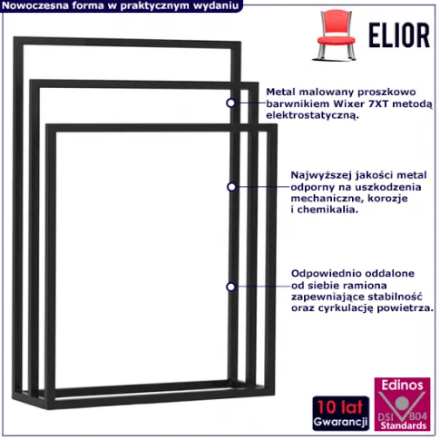 Wieszak wolnostojący łazienkowy Wolar 4X