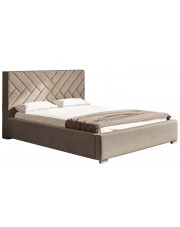 Beżowe łóżko tapicerowane 140x200 - Dorino 3X w sklepie Edinos.pl